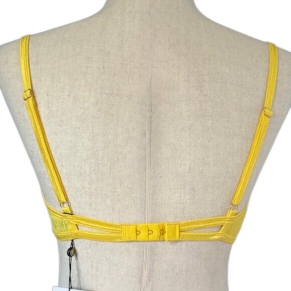Bluebella Irena Sheer Lace Non Padded Balcony Underwired Bra In Yellow 34D NWT - Picture 9 of 15